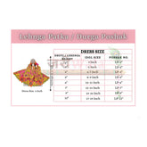 Bandhej Thread Mirror Booti Work Multicolor Lehnga Patka